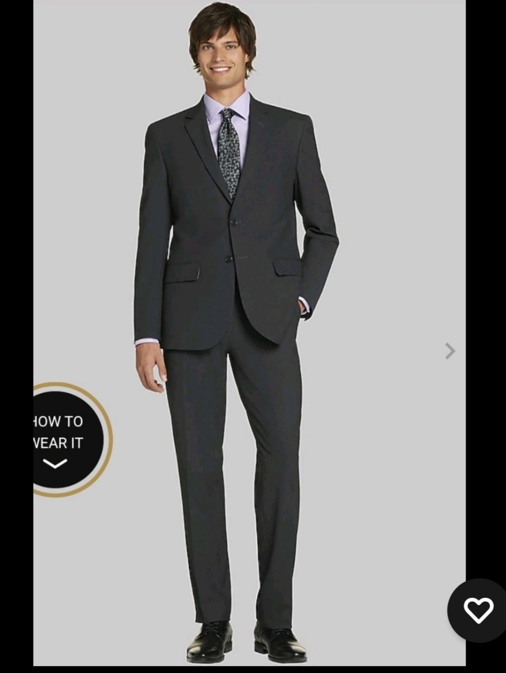 Jos. A. Bank Men's Luxury Classic Gray Charcoal Suit 97%wool With 3% Cashmere